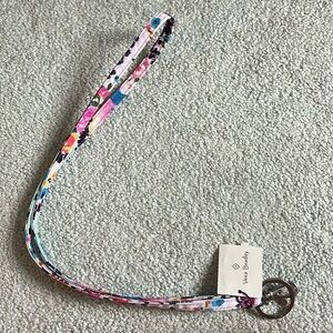 Vera Bradley lighten up lanyard in wildflower paisley